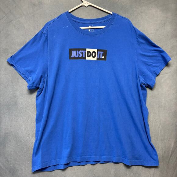 Nike Just Do It Shirt The Nike Tee XXL Retro Blockcore Center Logo Skater Grunge - Picture 1 of 9
